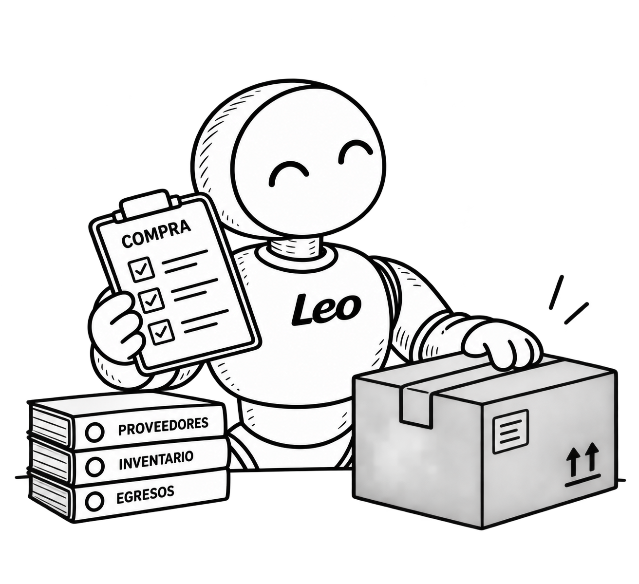Leo apoyando la gestión de compras en ZEAH