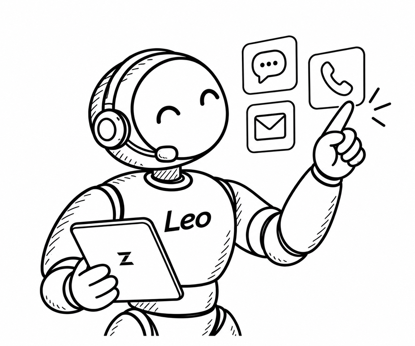 Leo, asistente ZEAH para contactos y comunicación